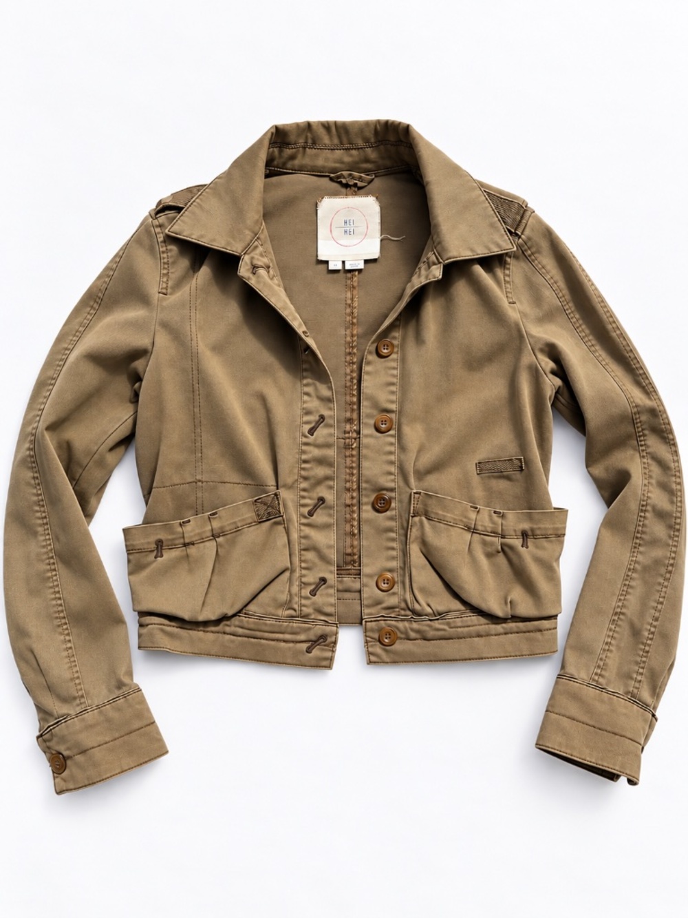 Anthropologie Hei Hei Cropped Utility Military Jacket XS